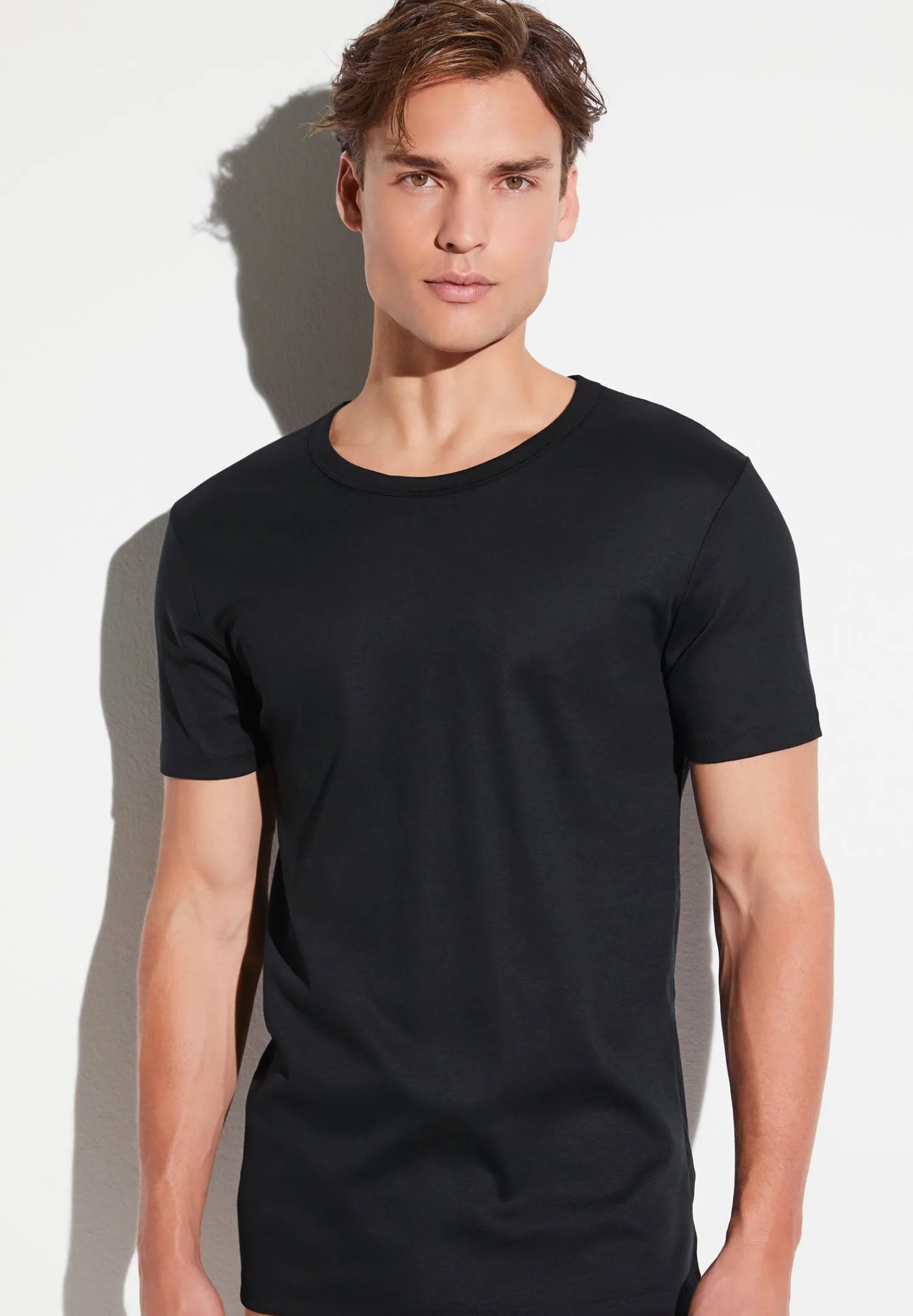 Business Class|T-Shirts-Zimmerli Business ClassT-Shirt à manches courtes - black