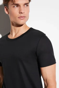 Business Class|T-Shirts-Zimmerli Business ClassT-Shirt à manches courtes - black