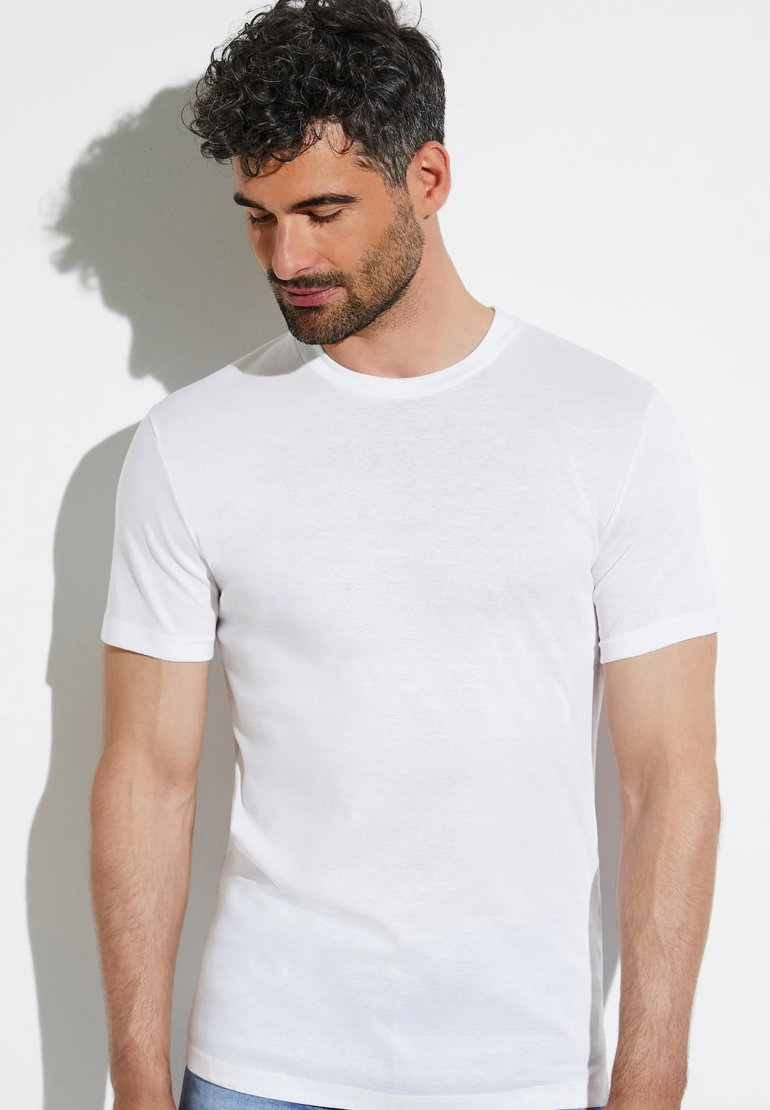 Business Class|T-Shirts-Zimmerli Business ClassT-Shirt à manches courtes - white