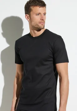 Business Class|T-Shirts-Zimmerli Business ClassT-Shirt à manches courtes - black