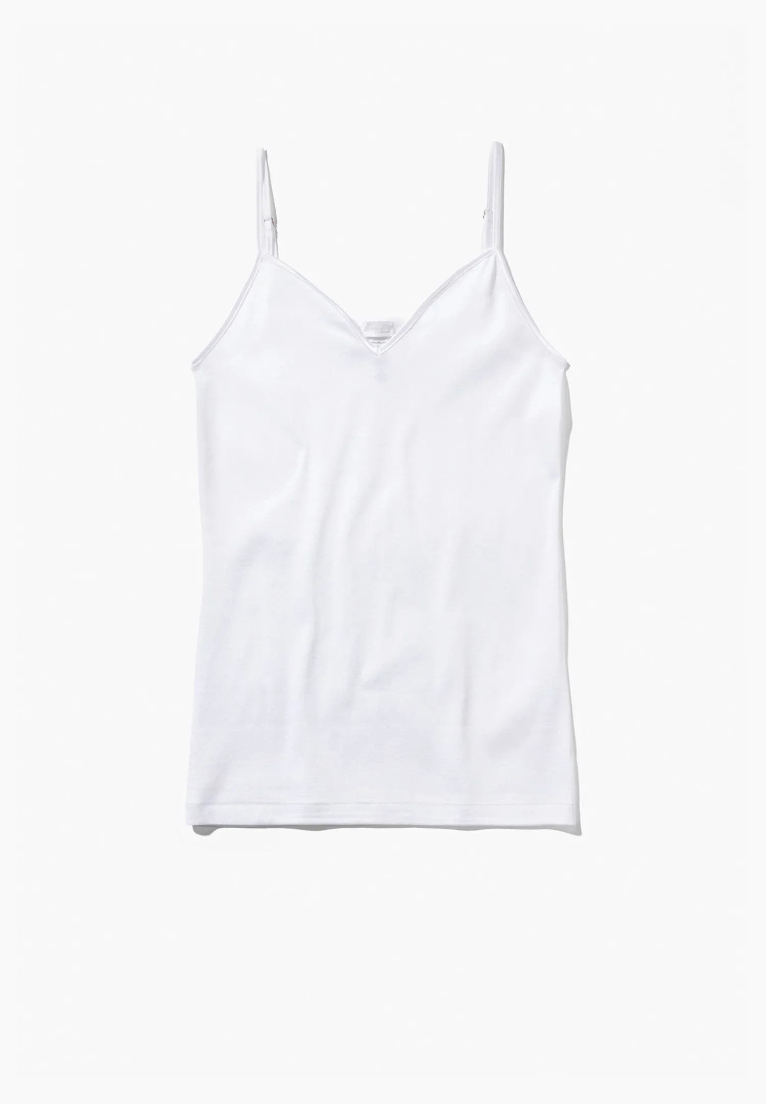 Cotton De Luxe|Tops Spaghettis-Zimmerli Cotton de LuxeCaraco fines bretelles - white