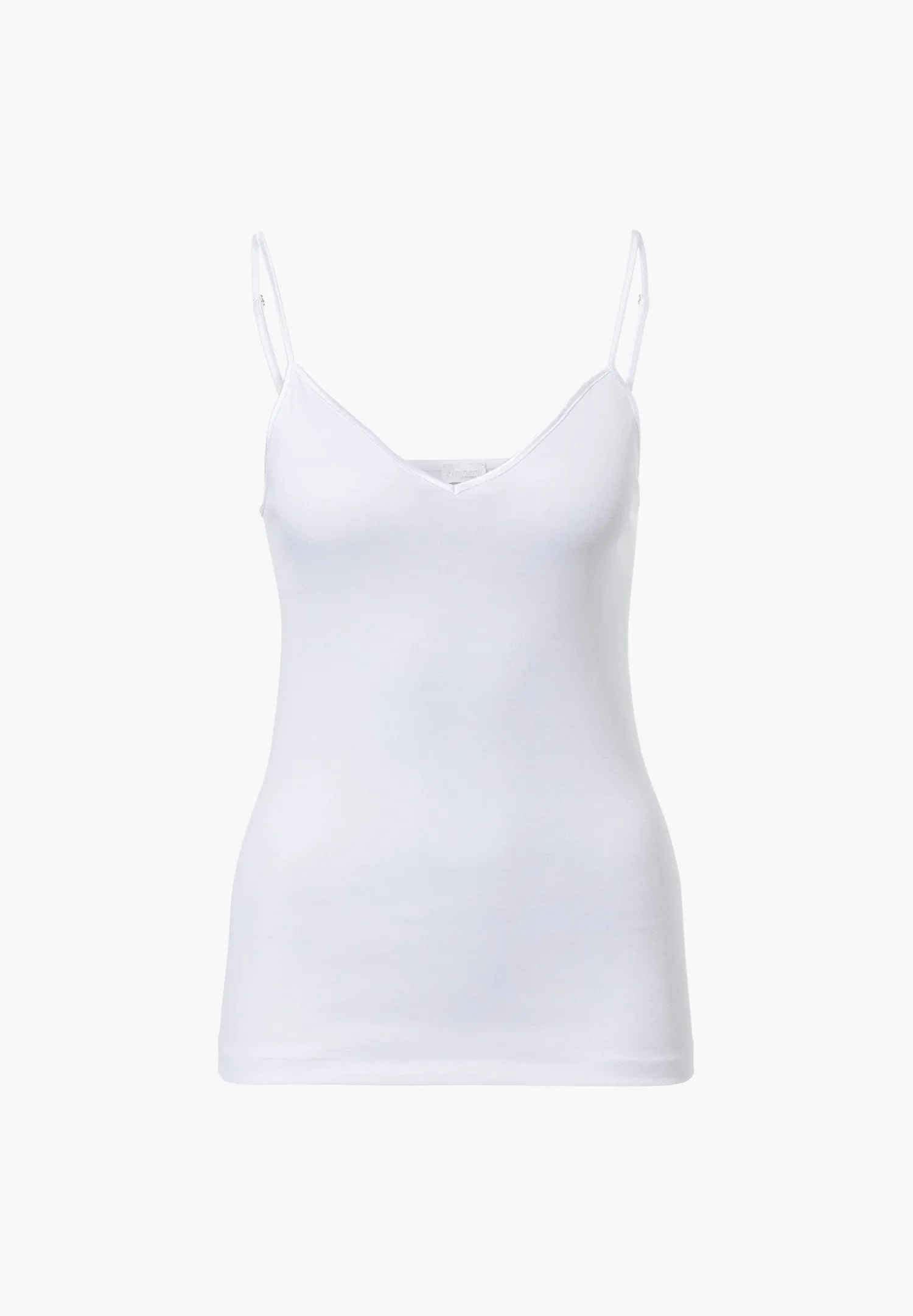 Cotton De Luxe|Tops Spaghettis-Zimmerli Cotton de LuxeCaraco fines bretelles - white