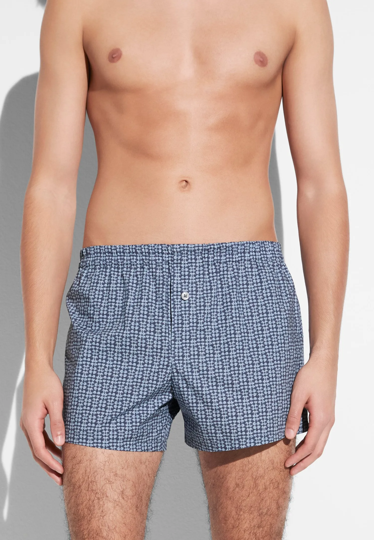 Boxershorts|Boxers-Zimmerli Cotton Poplin PrintBoxer Shorts - mini geo batic