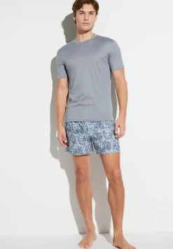Boxershorts|Boxers-Zimmerli Cotton Sateen PrintBoxer Shorts - paisley blue
