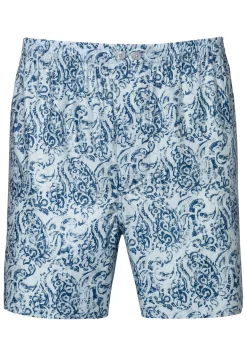 Boxershorts|Boxers-Zimmerli Cotton Sateen PrintBoxer Shorts - paisley blue