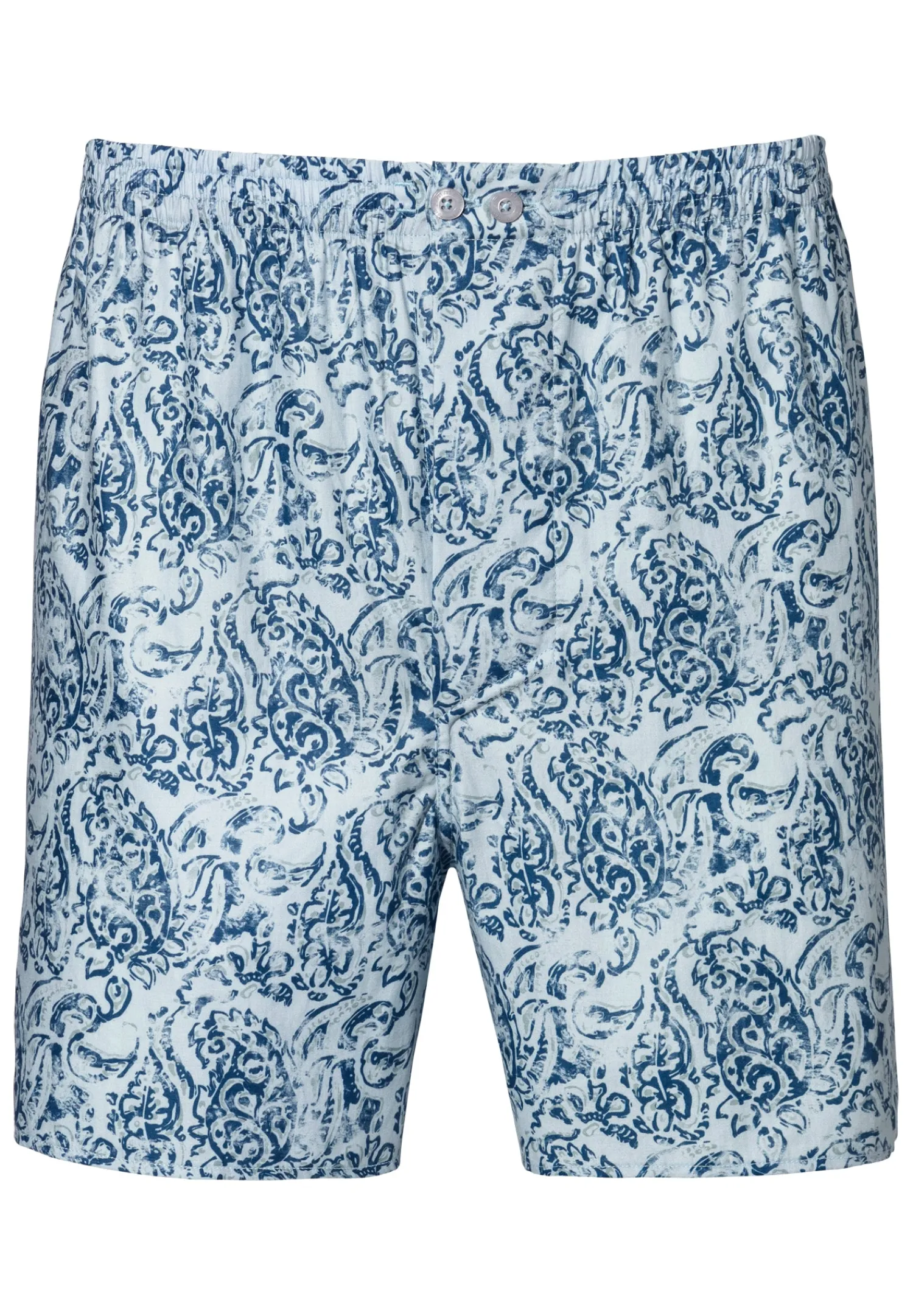 Boxershorts|Boxers-Zimmerli Cotton Sateen PrintBoxer Shorts - paisley blue