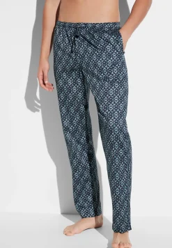 Pantalons|Pantalons-Zimmerli Cotton Sateen PrintPantalon - geo blues