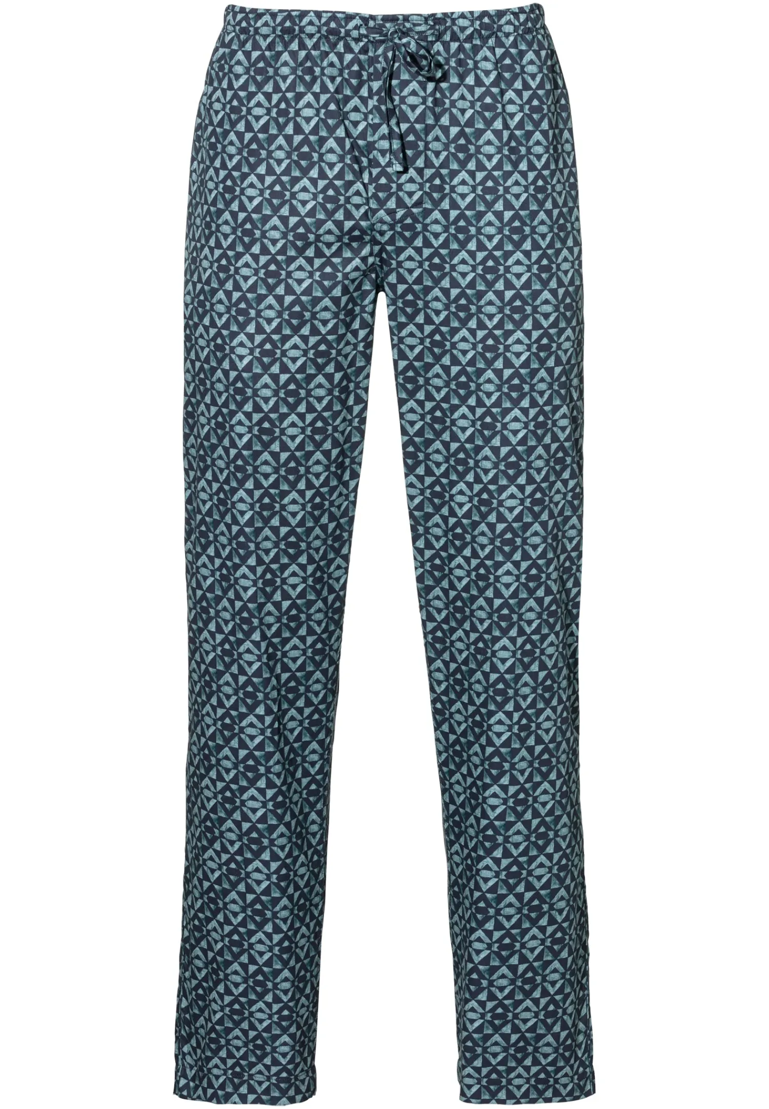 Pantalons|Pantalons-Zimmerli Cotton Sateen PrintPantalon - geo blues