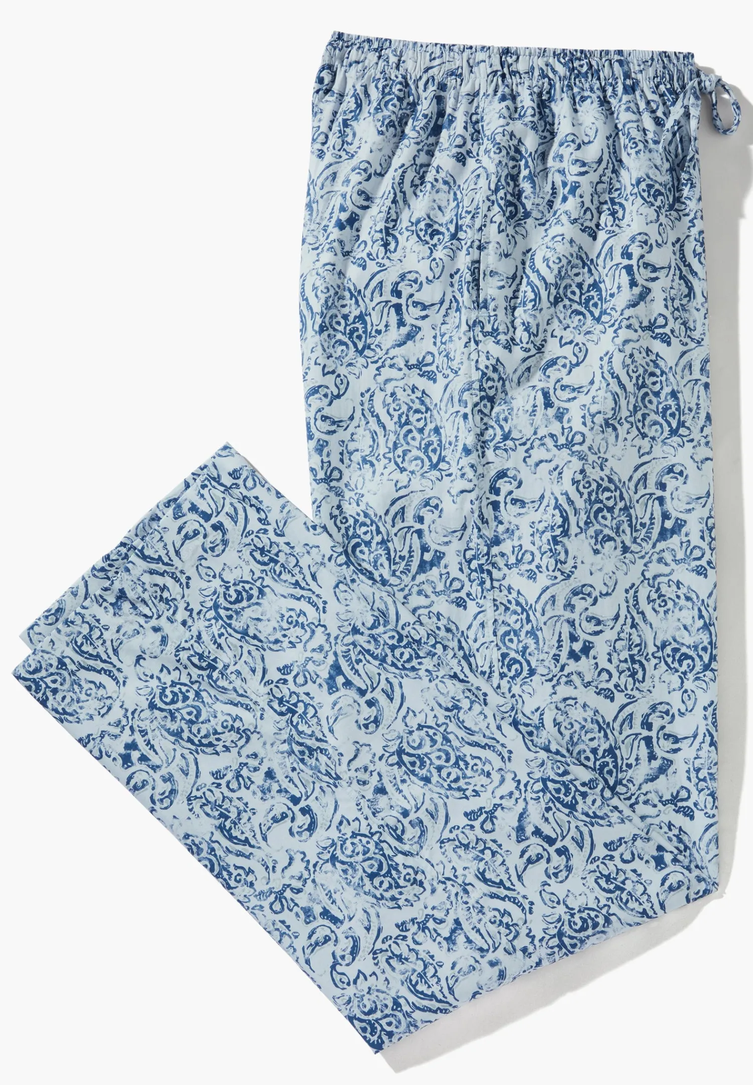 Pantalons|Pantalons-Zimmerli Cotton Sateen PrintPantalon - paisley blue
