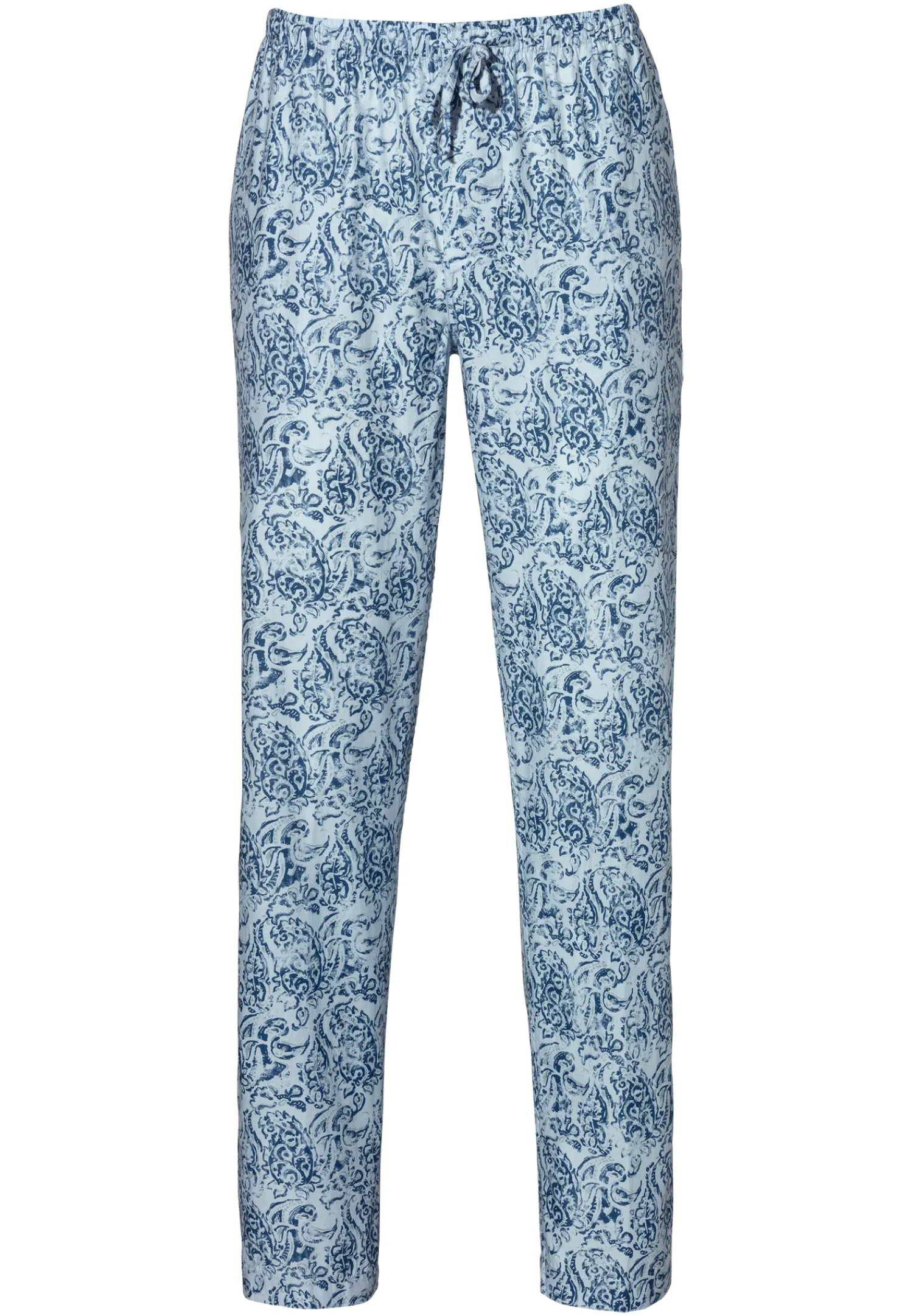Pantalons|Pantalons-Zimmerli Cotton Sateen PrintPantalon - paisley blue