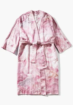 Peignoirs-Zimmerli Cotton/Silk PrintRobe de chambre longue - shades of marble