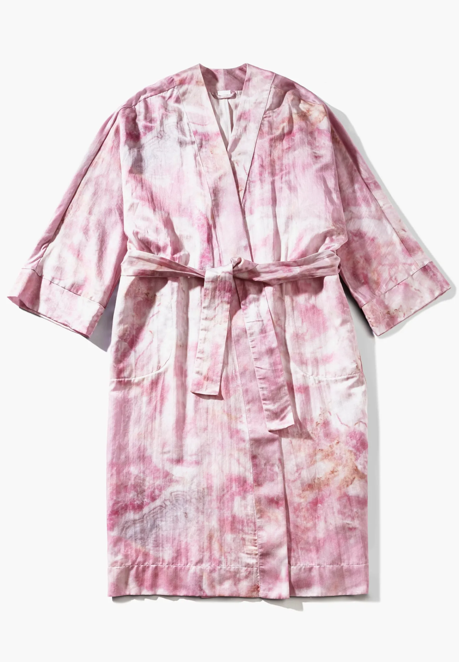 Peignoirs-Zimmerli Cotton/Silk PrintRobe de chambre longue - shades of marble