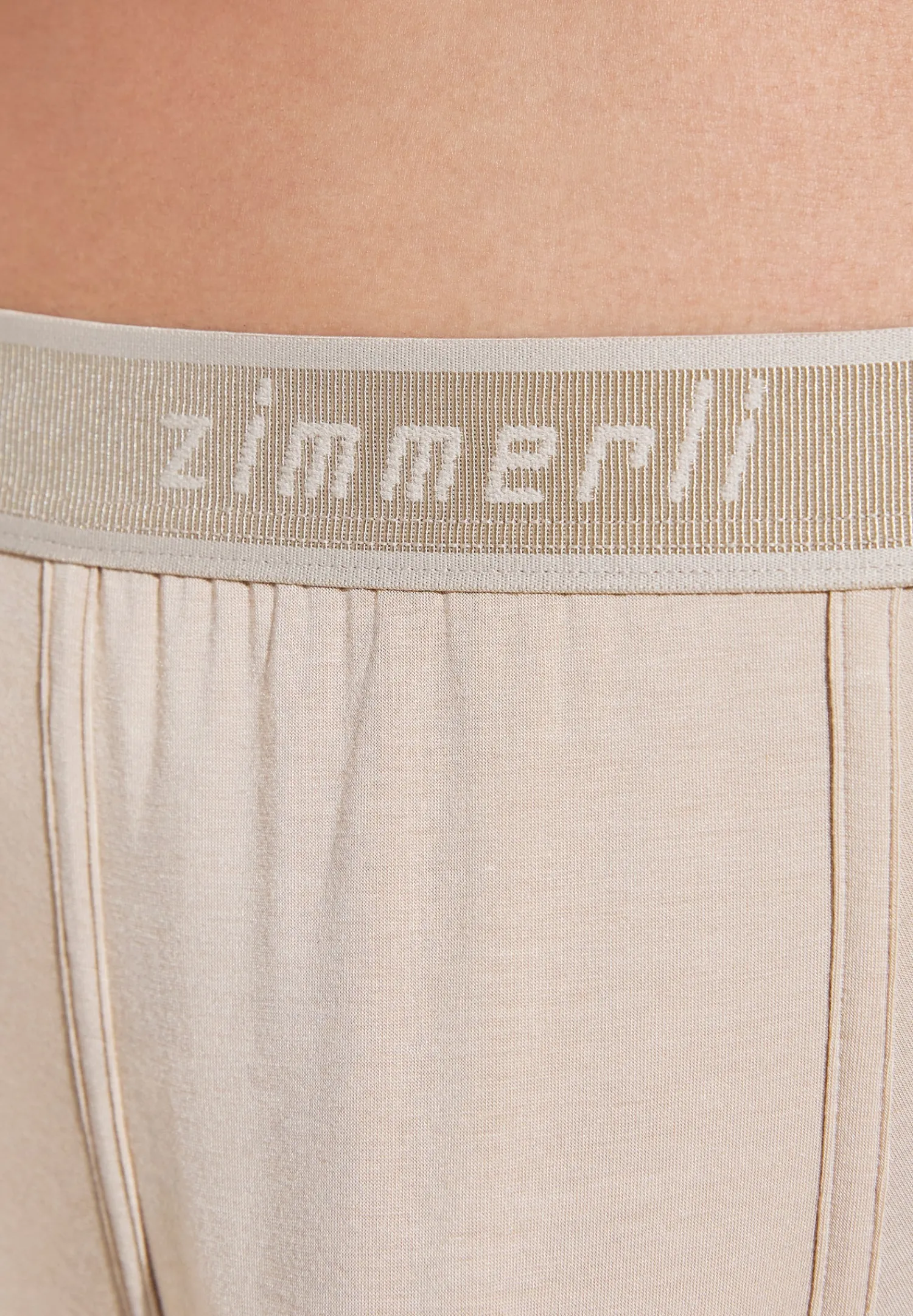 Caleçons Et Boxer Briefs-Zimmerli Cozy ComfortBoxer Trunk - travertin
