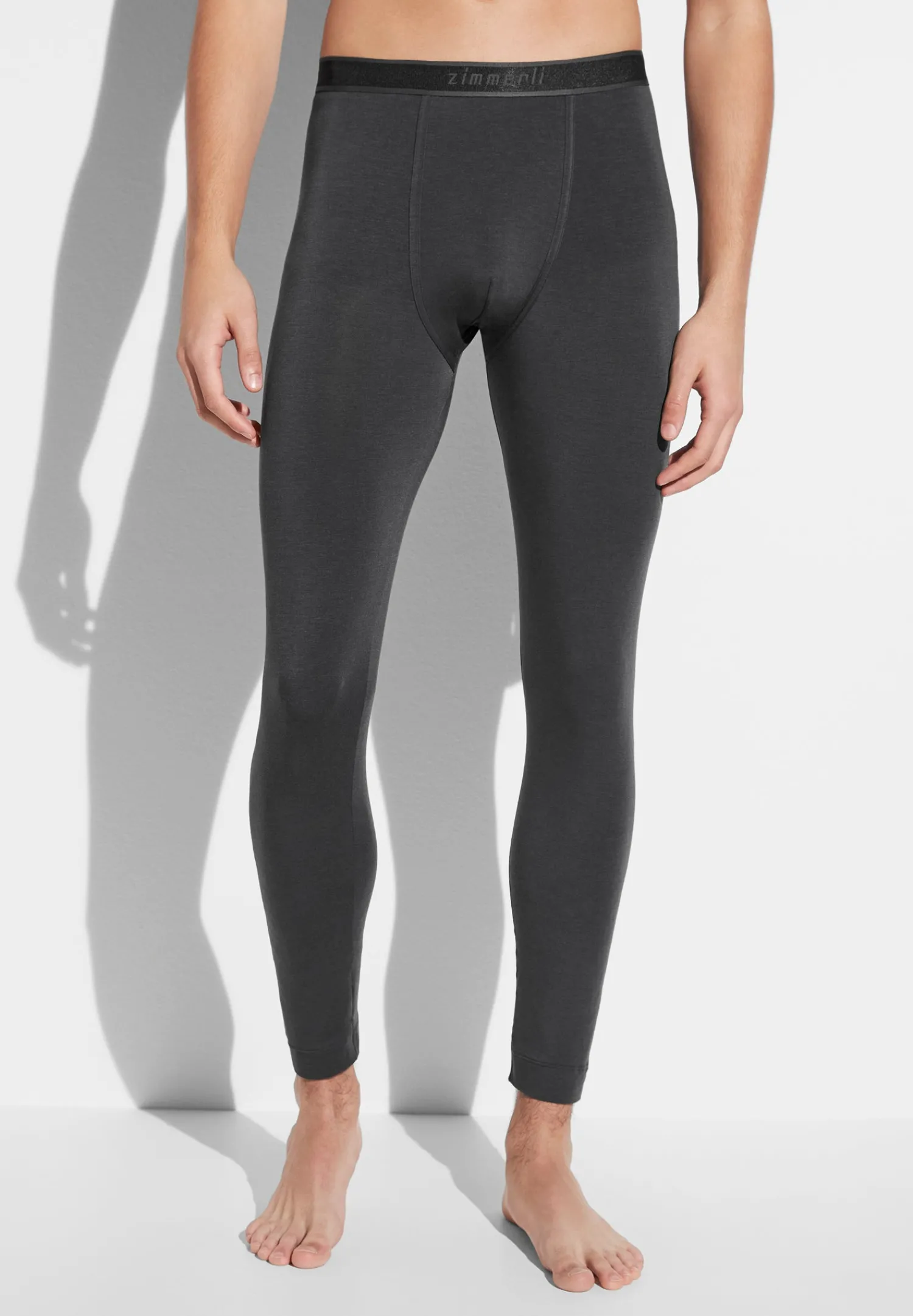 Pantalons|Pantalons-Zimmerli Cozy ComfortCaleçon longues - raven