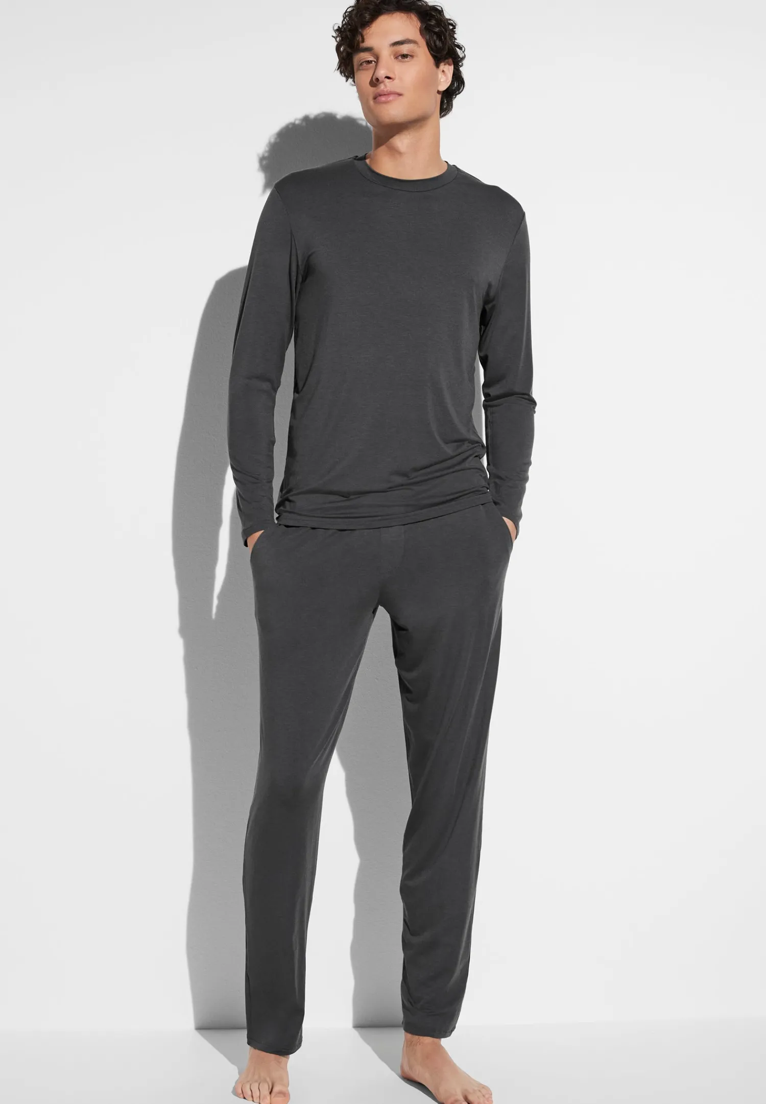 Pyjamas-Zimmerli Cozy ComfortPyjama longues - raven