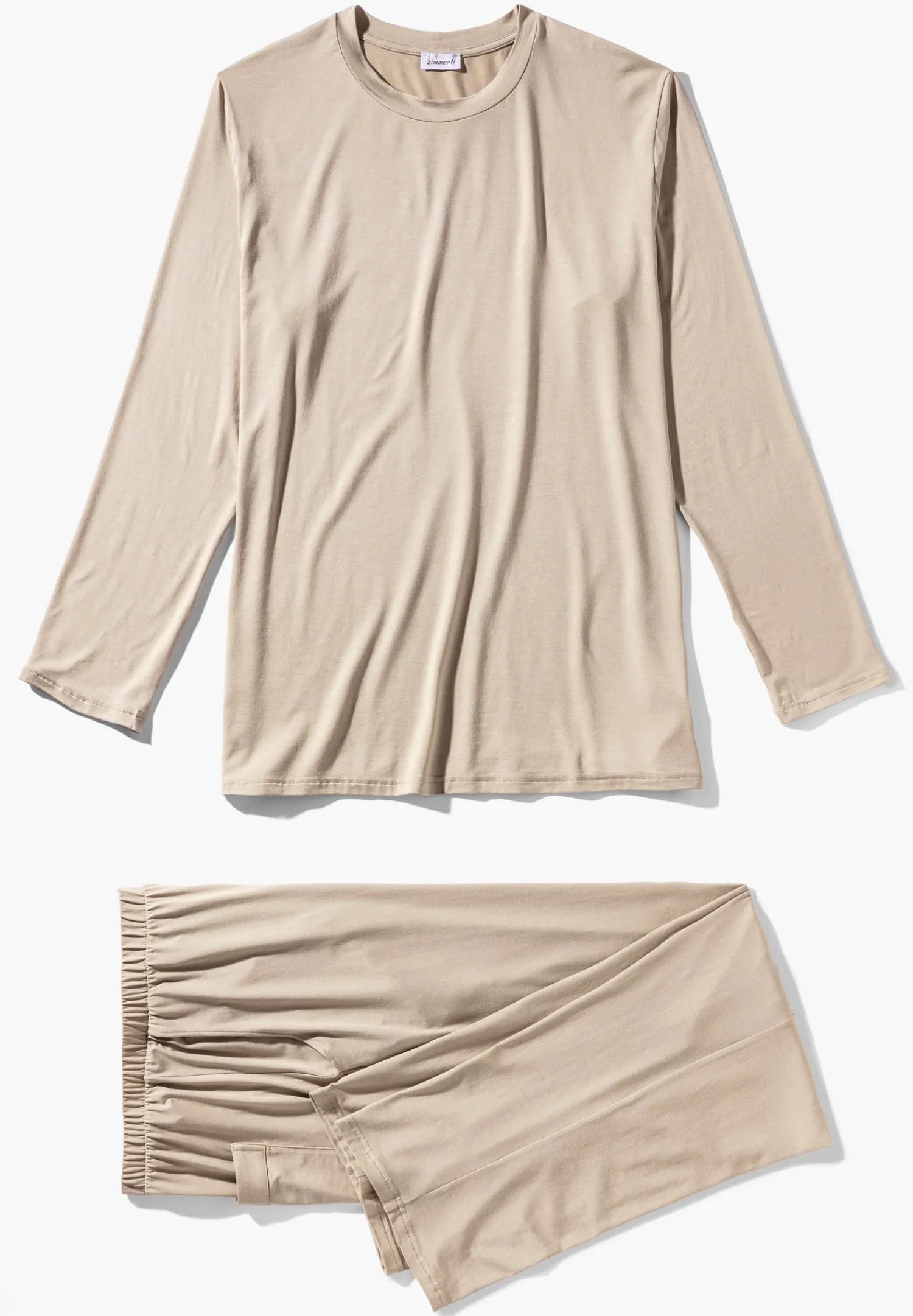 Pyjamas-Zimmerli Cozy ComfortPyjama longues - travertin