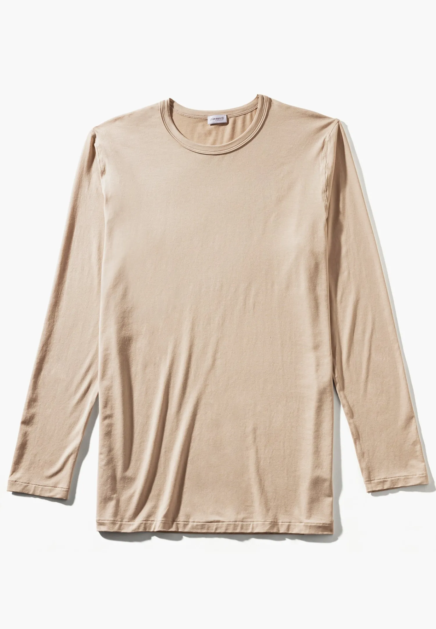 T-Shirts Manches Longues|T-Shirts-Zimmerli Cozy ComfortT-Shirt à manches longues - travertin