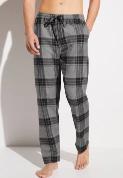 Pantalons|Pantalons-Zimmerli Cozy FlannelPantalon - grey check