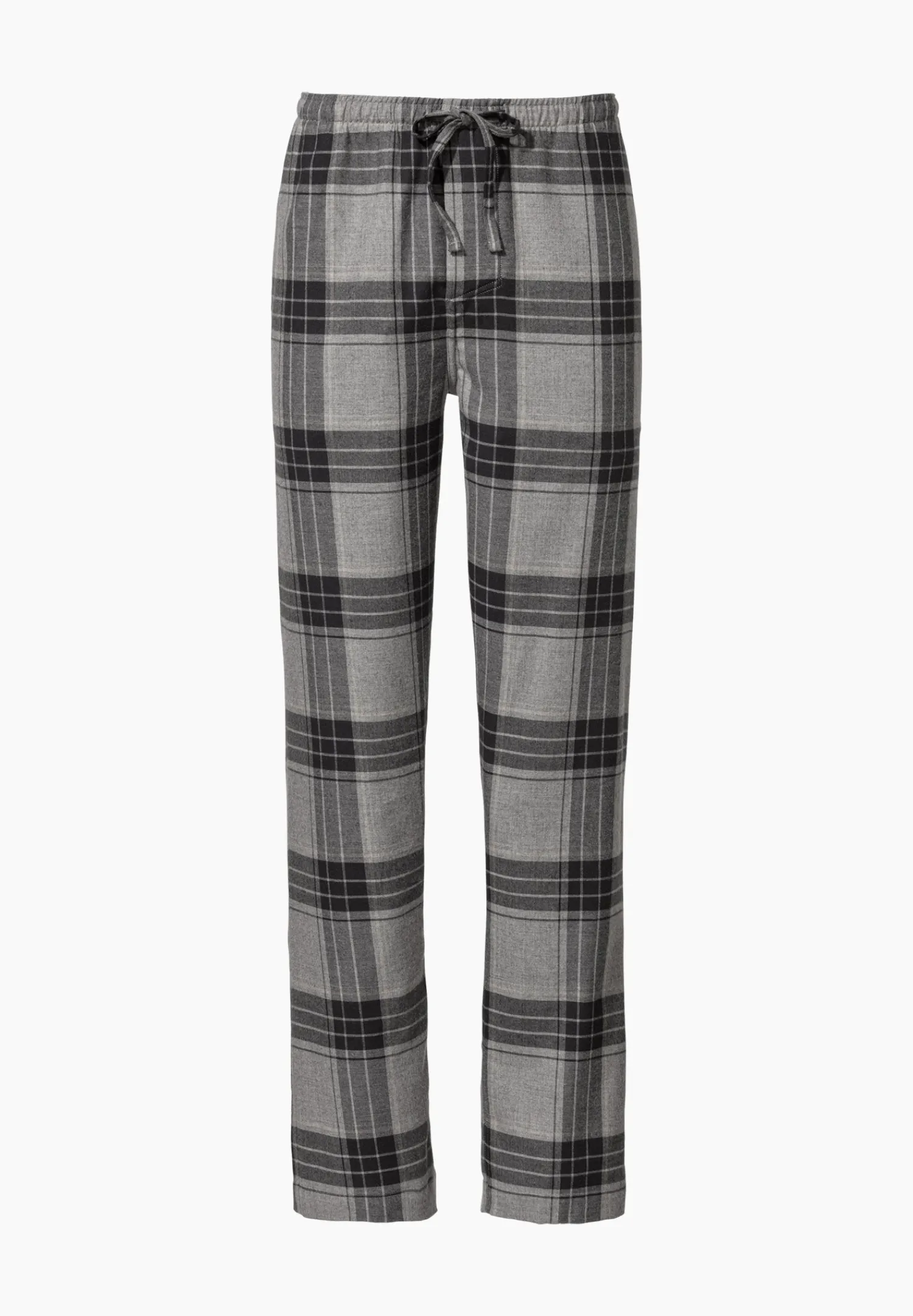 Pantalons|Pantalons-Zimmerli Cozy FlannelPantalon - grey check