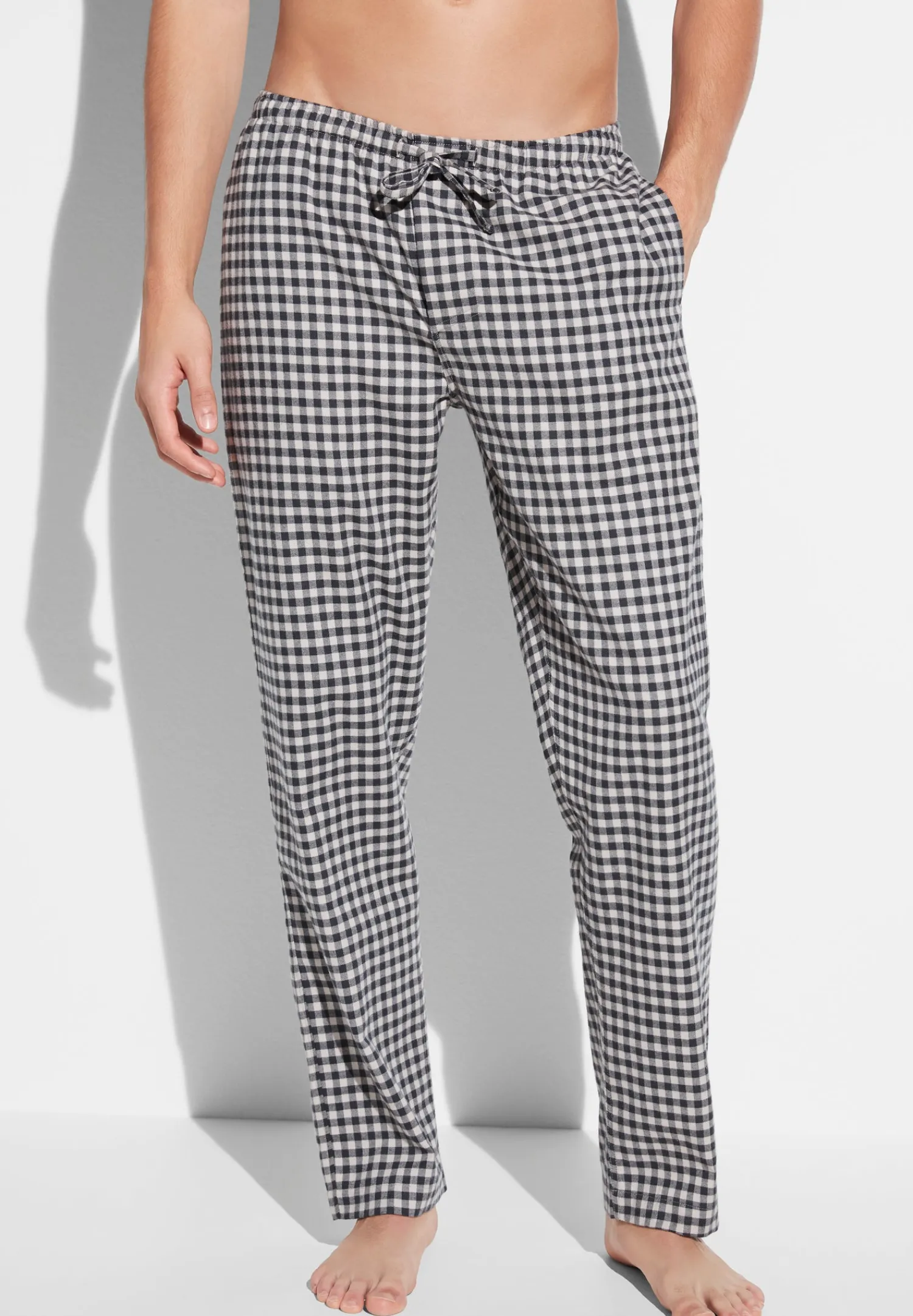 Pantalons|Pantalons-Zimmerli Cozy FlannelPantalon - oat check