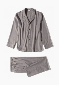 Pyjamas-Zimmerli Cozy FlannelPyjama lang - grau