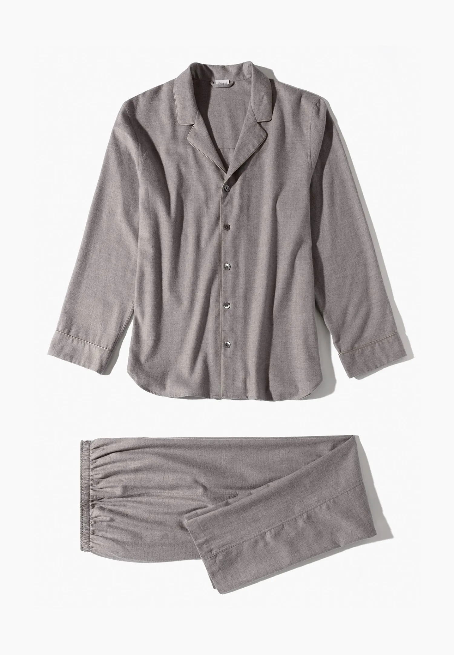 Pyjamas-Zimmerli Cozy FlannelPyjama lang - grau