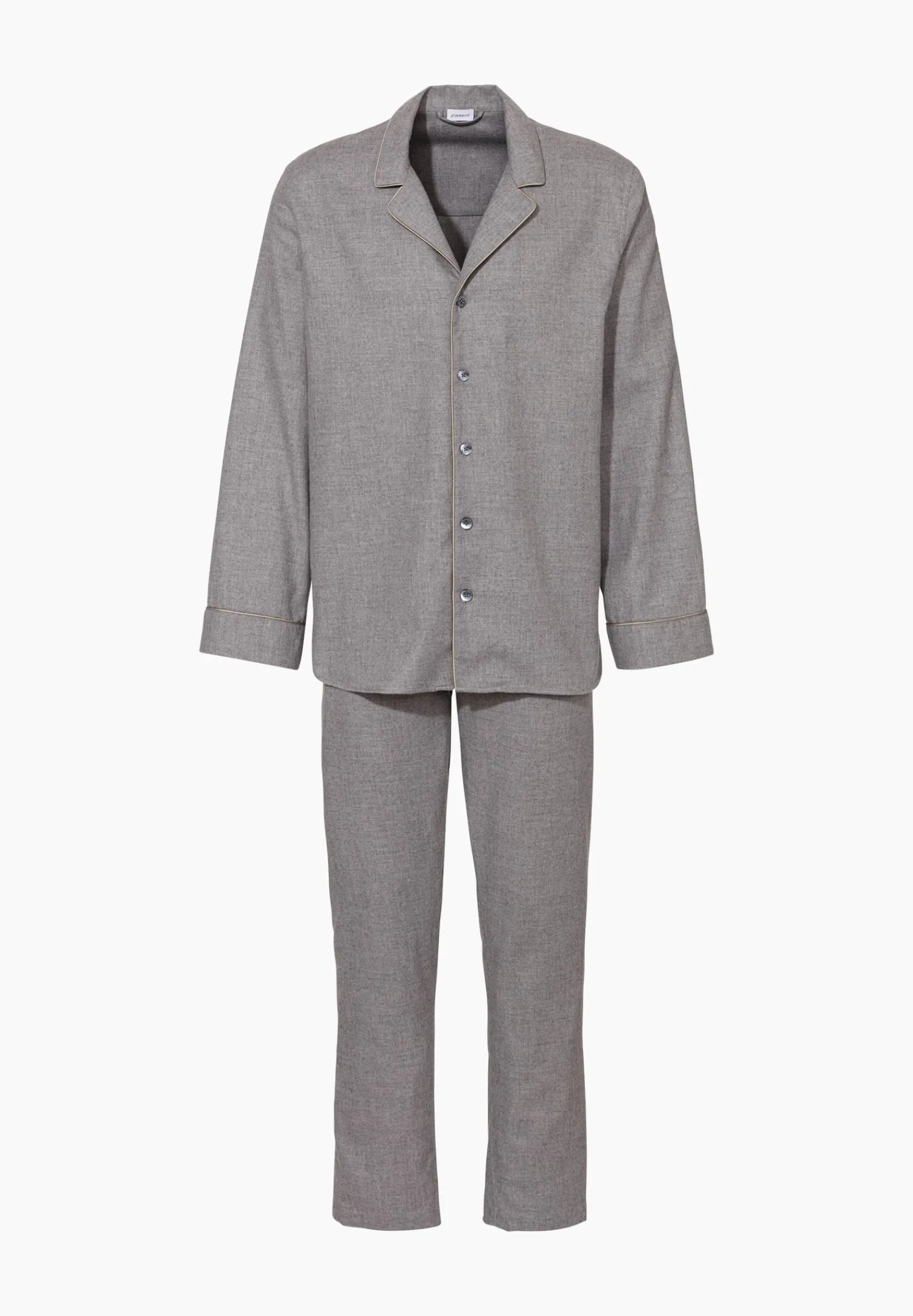 Pyjamas-Zimmerli Cozy FlannelPyjama lang - grau