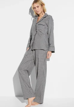 Pyjamas-Zimmerli Cozy FlannelPyjama longues - oat check