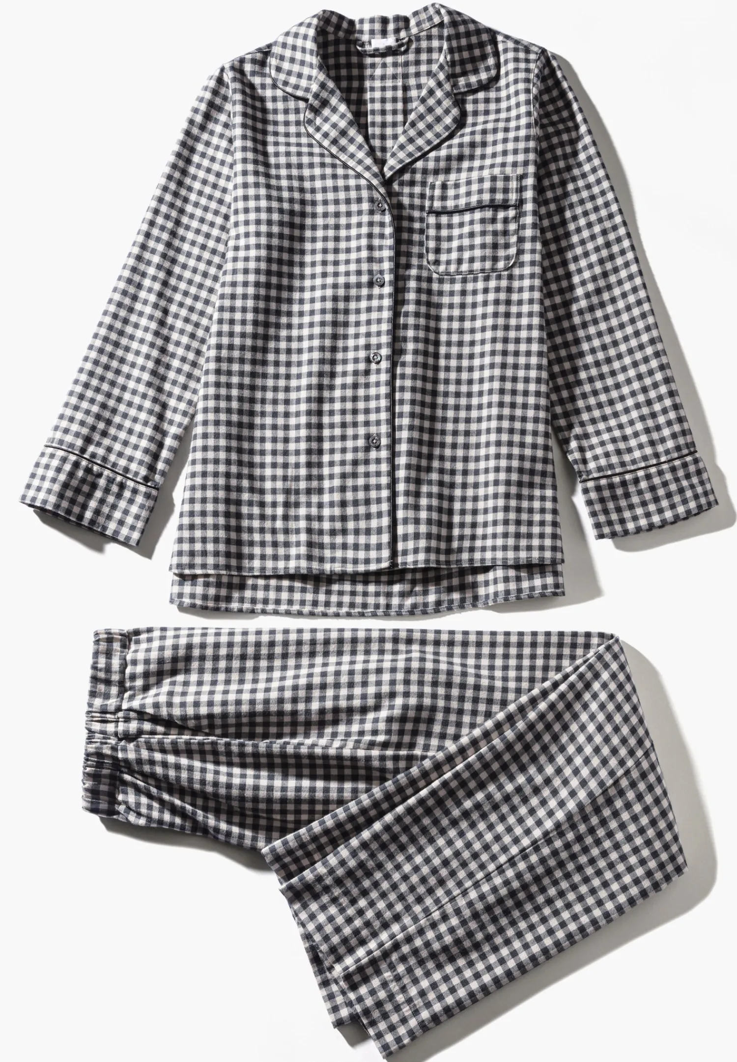 Pyjamas-Zimmerli Cozy FlannelPyjama longues - oat check