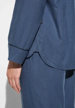 Pyjamas-Zimmerli Cozy FlannelPyjama longues - navy
