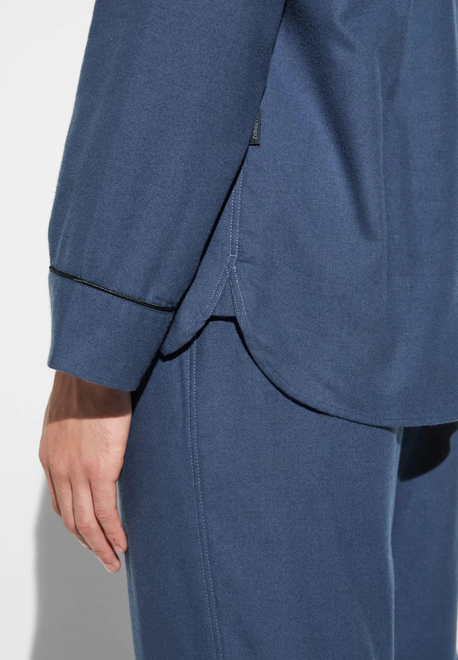 Pyjamas-Zimmerli Cozy FlannelPyjama longues - navy