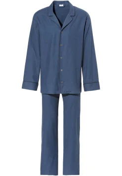 Pyjamas-Zimmerli Cozy FlannelPyjama longues - navy