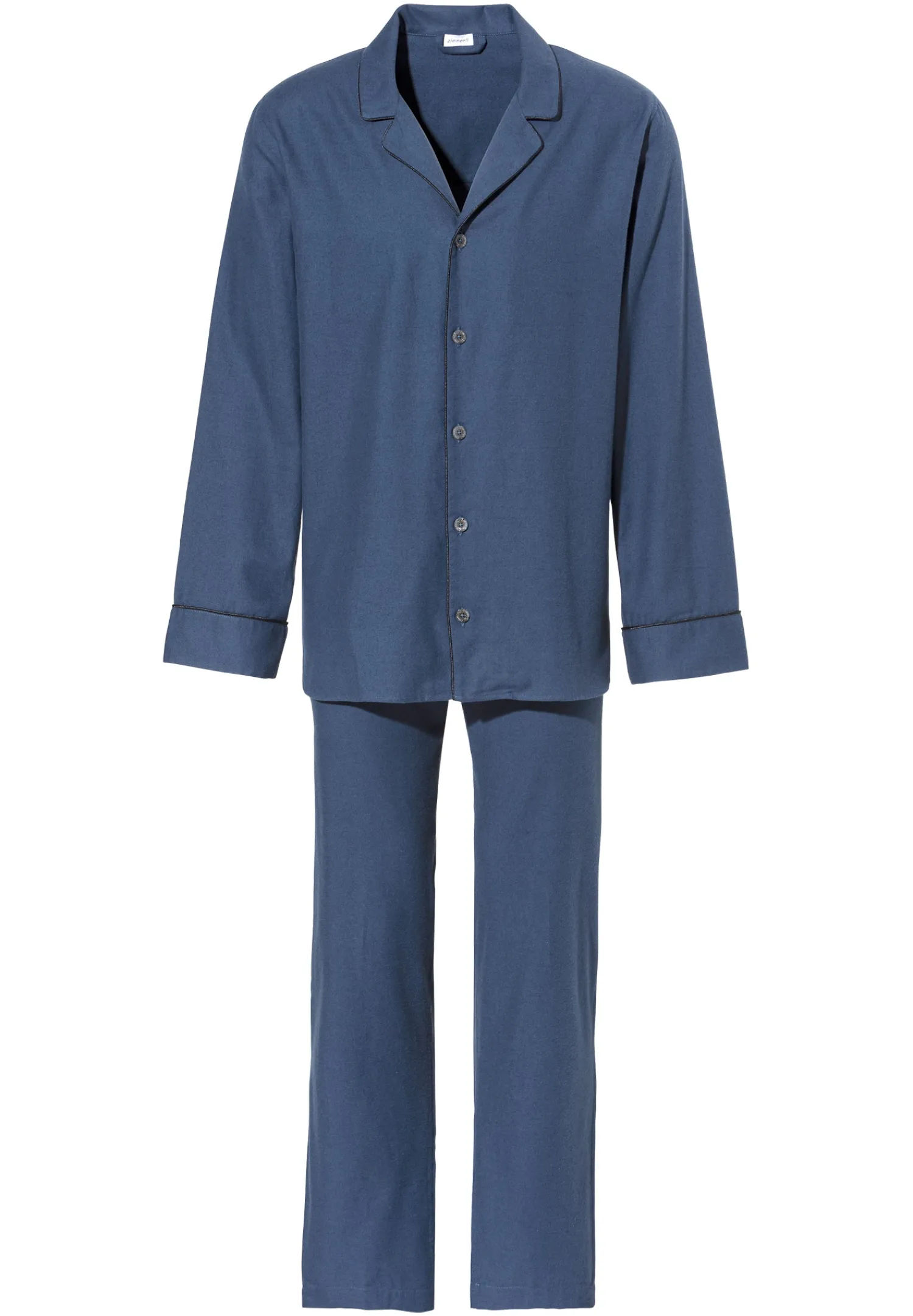 Pyjamas-Zimmerli Cozy FlannelPyjama longues - navy