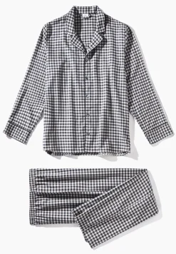 Pyjamas-Zimmerli Cozy FlannelPyjama longues - oat check