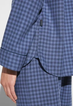 Pyjamas-Zimmerli Cozy FlannelPyjama longues - blue check