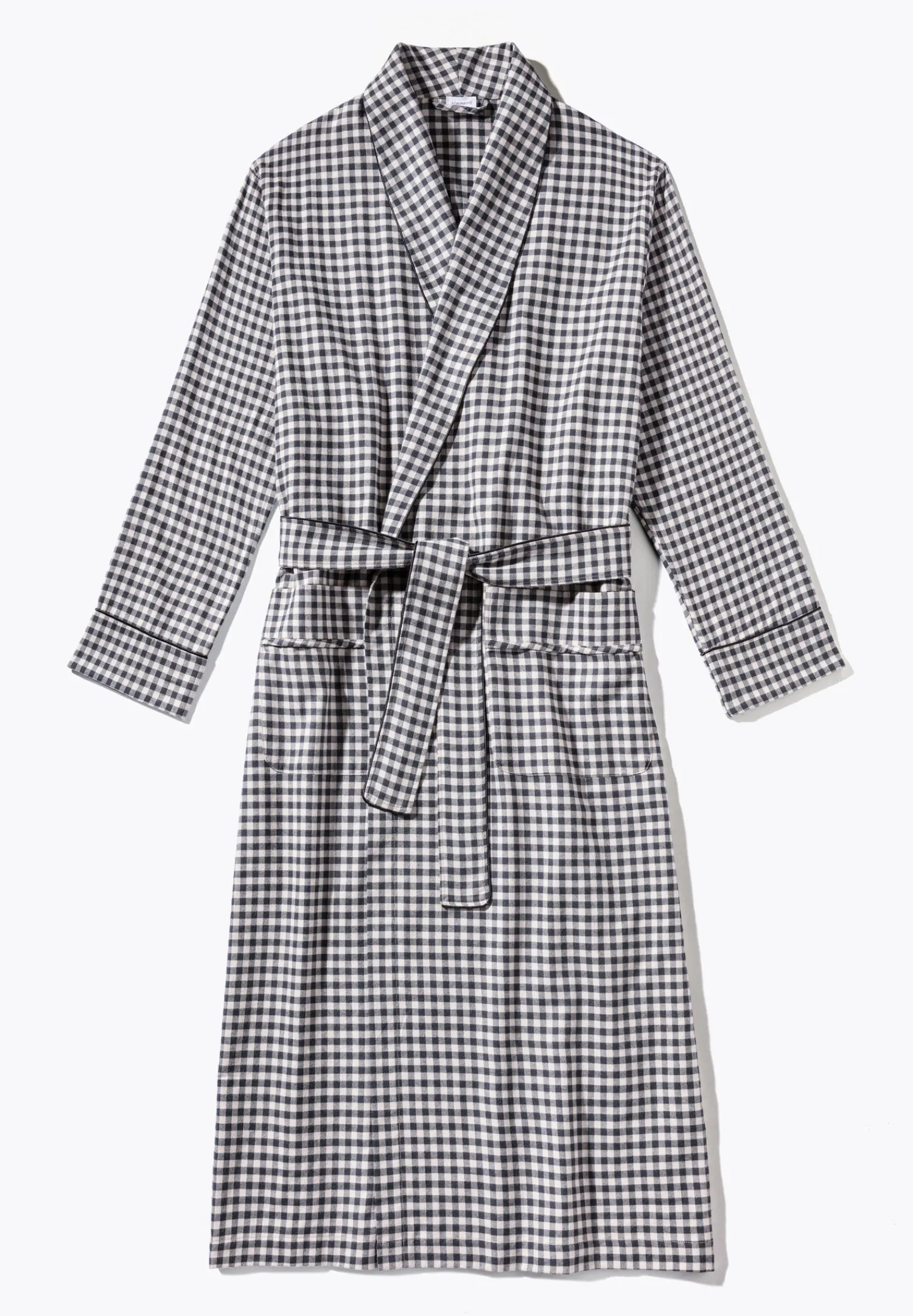 Peignoirs-Zimmerli Cozy FlannelRobe de chambre longue - oat check