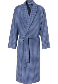 Peignoirs-Zimmerli Cozy FlannelRobe de chambre longue - blue check