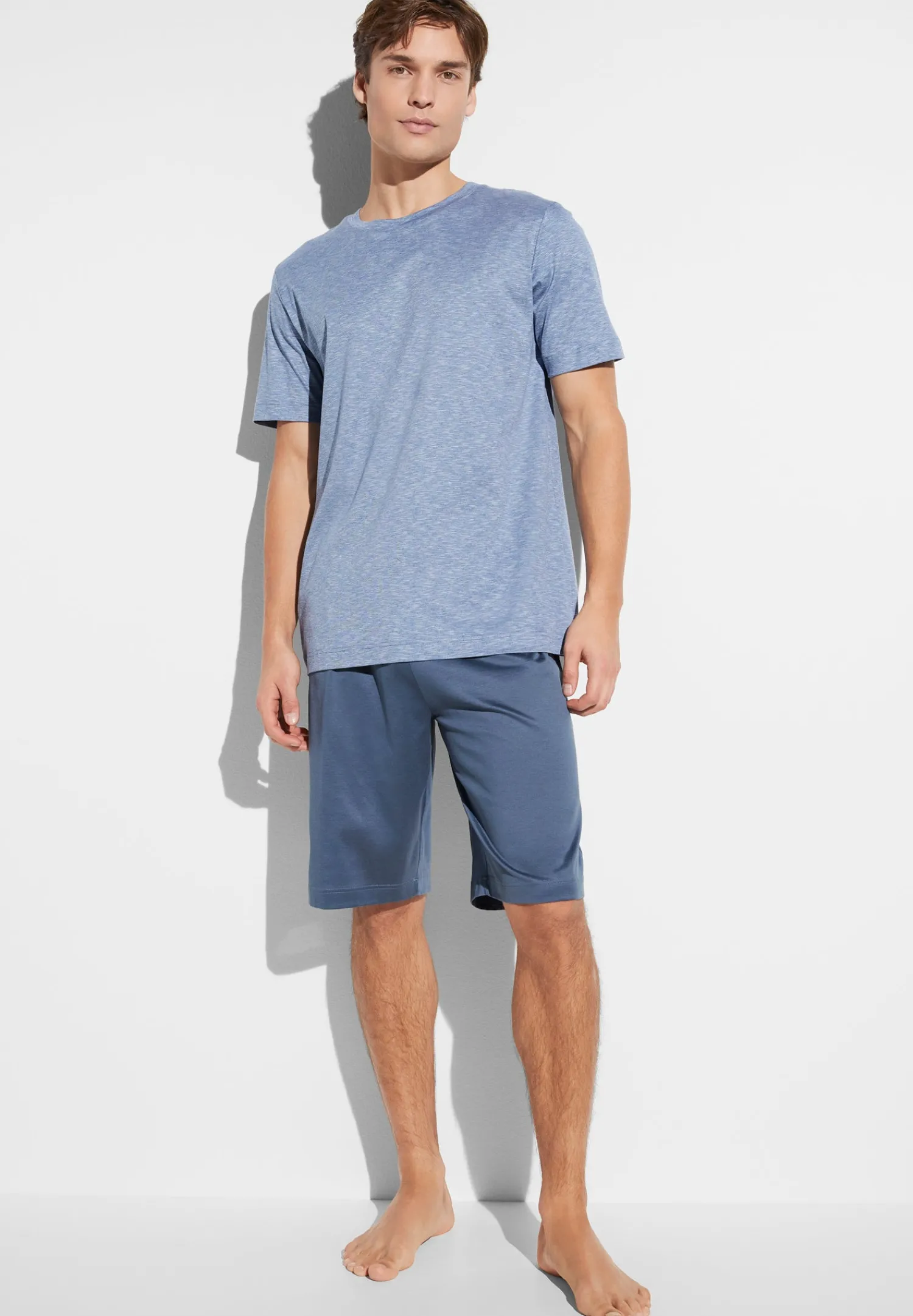 Pyjamas-Zimmerli FilodiscoziaPyjama court - blue