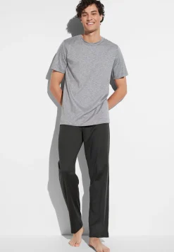 Pyjamas-Zimmerli FilodiscoziaPyjama longue à manches courtes - espresso