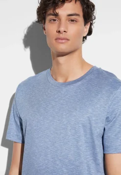 Pyjamas-Zimmerli FilodiscoziaPyjama longue à manches courtes - blue