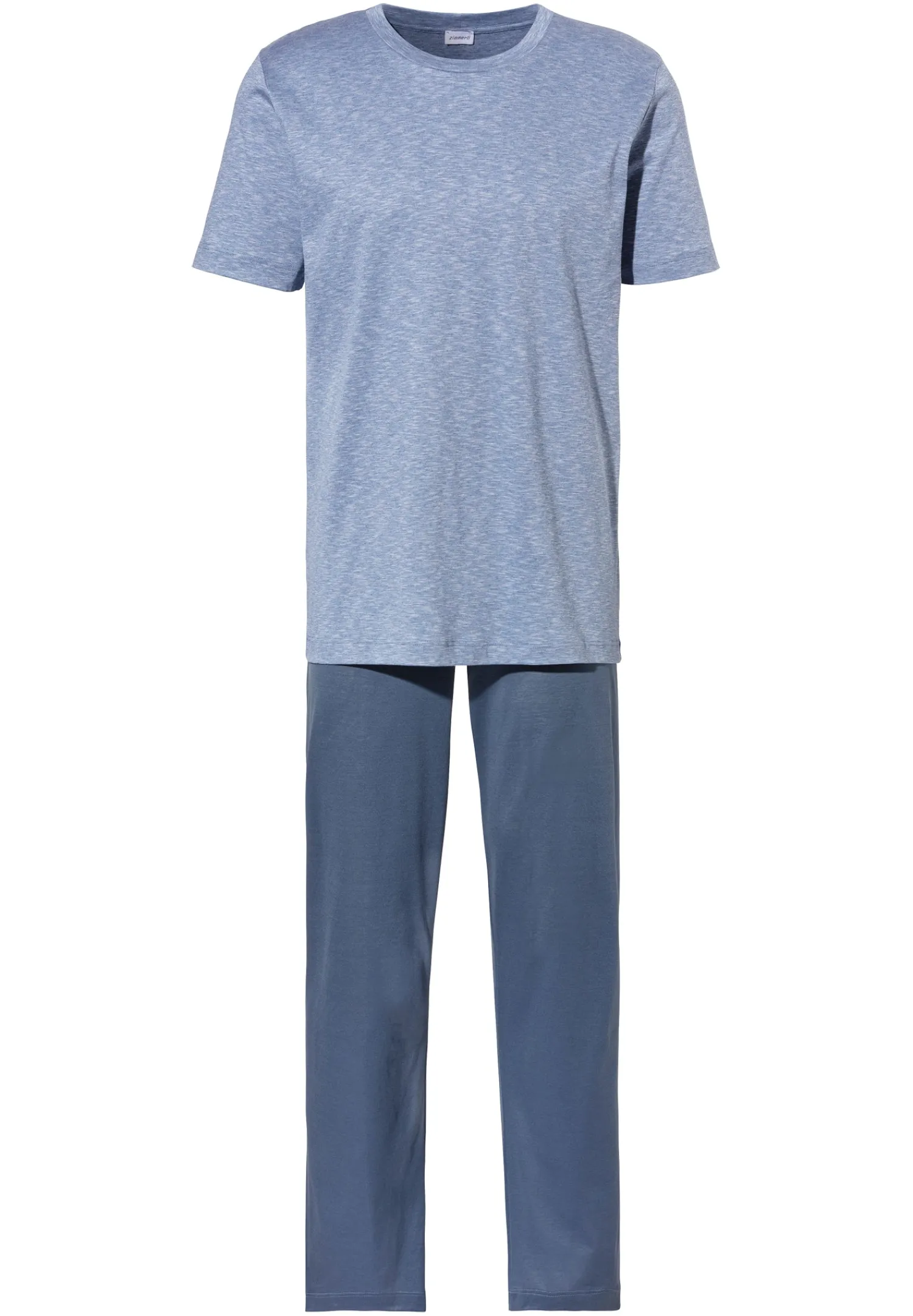 Pyjamas-Zimmerli FilodiscoziaPyjama longue à manches courtes - blue