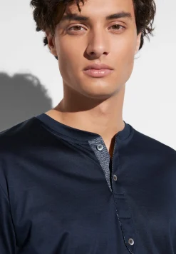 Pyjamas-Zimmerli FilodiscoziaPyjama longues - dark blue