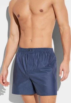 Boxershorts|Boxers-Zimmerli Luxury JacquardBoxer Shorts - dark blue