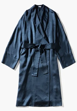 Peignoirs-Zimmerli Luxury SilkRobe de chambre longue - midnight navy