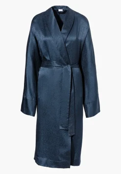 Peignoirs-Zimmerli Luxury SilkRobe de chambre longue - midnight navy