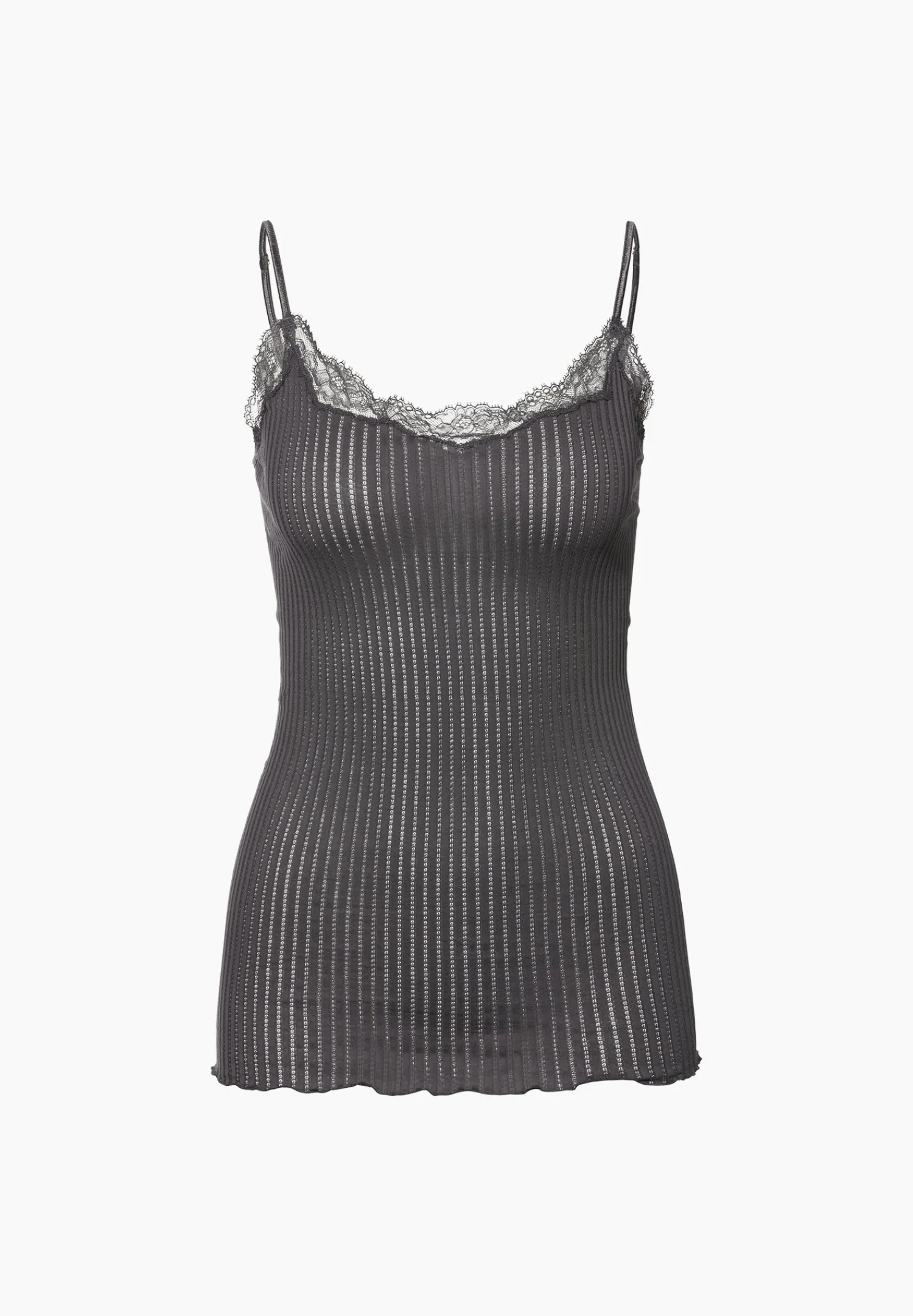 Maude Privé|Tops Spaghettis-Zimmerli Maude PrivéCaraco fines bretelles - graphite grey