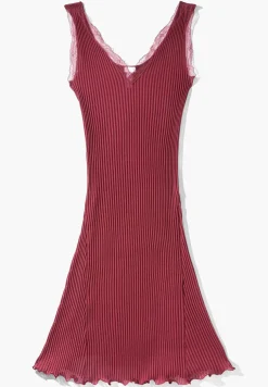 Maude Privé|Chemises De Nuit-Zimmerli Maude PrivéChemise de nuit sans manches - cranberry