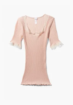 Maude Privé|T-Shirts-Zimmerli Maude PrivéT-Shirt à manches courtes - blush