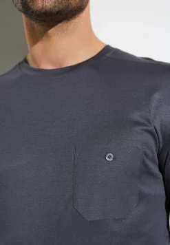 T-Shirts Manches Longues|T-Shirts-Zimmerli Modern LoungeT-Shirt à manches longues - phantom