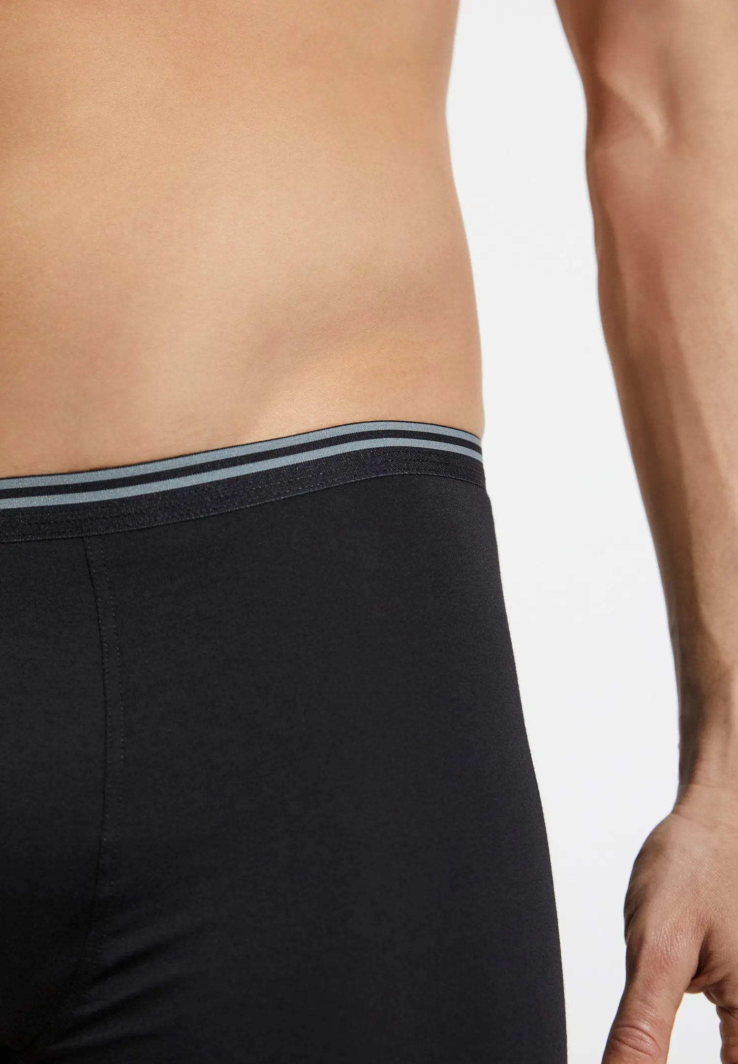 Pure Comfort|Caleçons Et Boxer Briefs-Zimmerli Pure ComfortBoxer Trunk - black